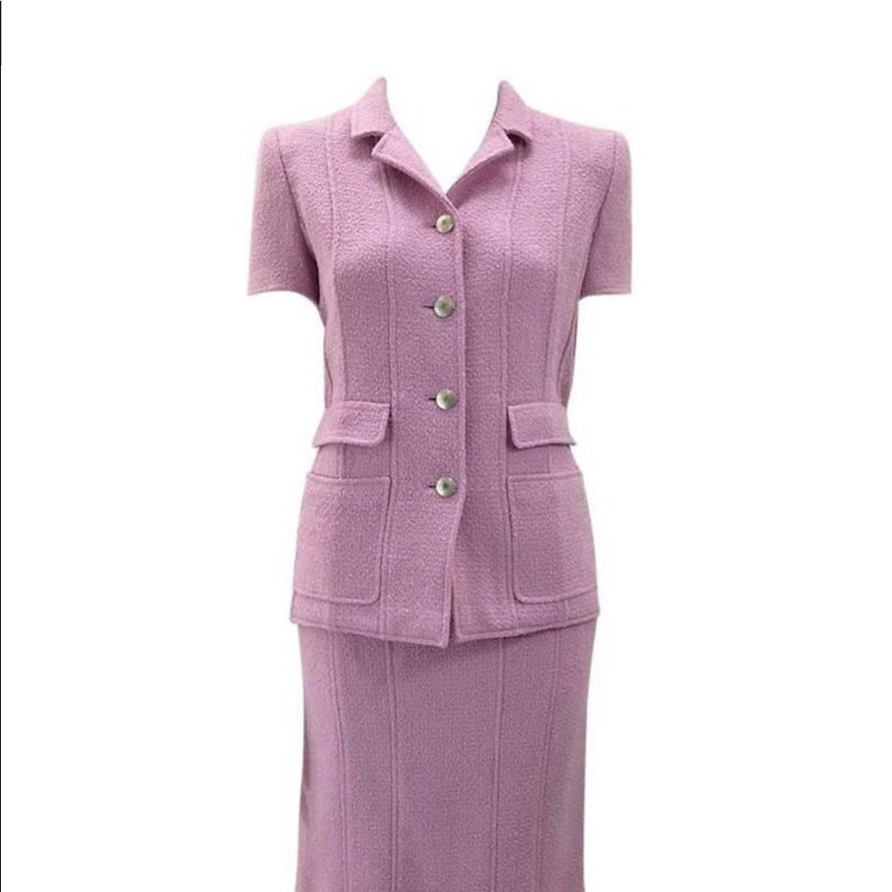 Vintage CHANEL Tweed Suit Lilac/Lavender